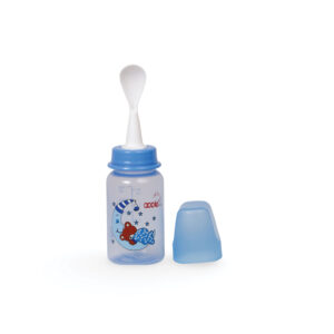 3-in-1 Feeding Bottle 125ML with Nipple, Spout & Spoon