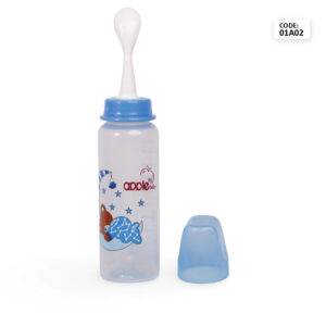 3-in-1 Baby Feeding Bottle 250ML with Nipple, Spout & Spoon