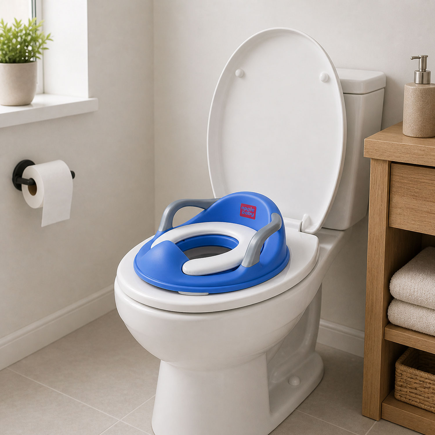 Baby Potty Training Seat with Handles Blue